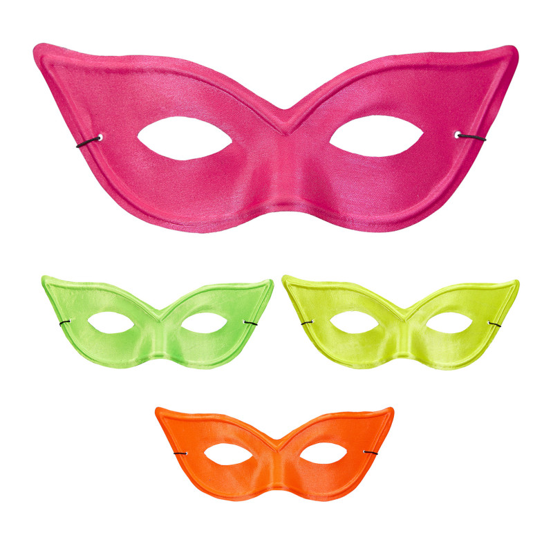 Škraboška neonová barevná